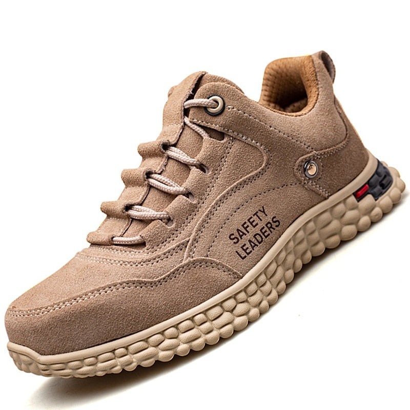 Genuine Leather Safety Boots Steel Toe cap