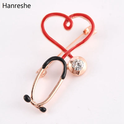 Medical Medicine Brooch Pin Stethoscope