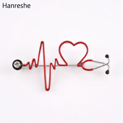 Medical Medicine Brooch Pin Stethoscope