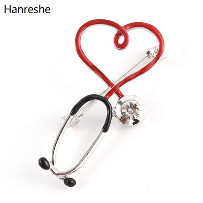 Medical Medicine Brooch Pin Stethoscope