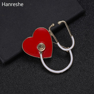 Medical Medicine Brooch Pin Stethoscope