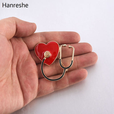 Medical Medicine Brooch Pin Stethoscope