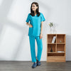 Hospital Operating Room Black Blue Nurse Scrubs Set