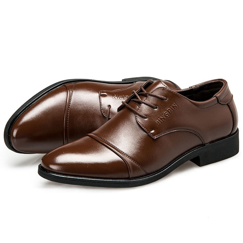 Simple Style Casual Leather Oxford Office Shoes