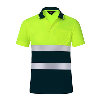 Short Sleeves Collared Reflective Working T-Shirts