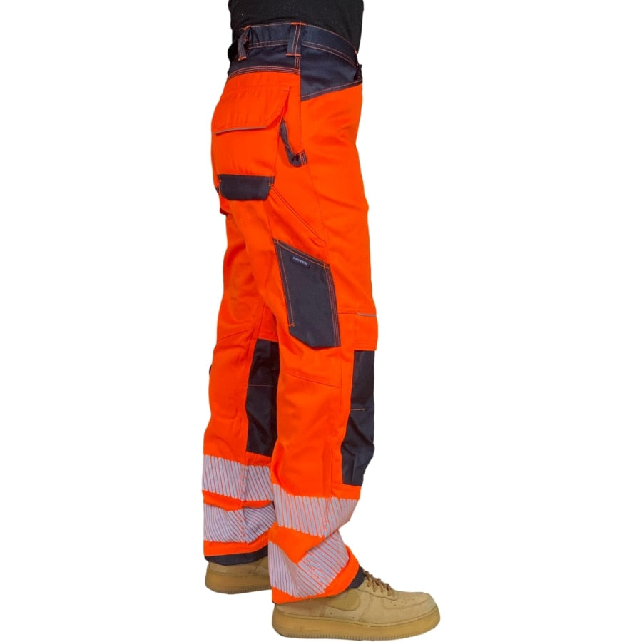 Work Pants For Men Multifunctional Work Trousers Workwear Pants With  Reflective Tapes
