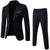 Casual 2 Piece Business Classical Suits - Black