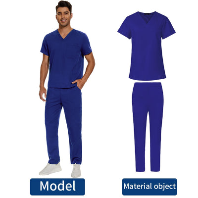 Men's Scrubs Medical Uniform Lab Set