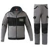 Men Two Tone Working Clothing Pants and Jacket Sets