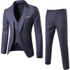 2 Pieces Elegant Suit Brand Slim Fit Single Button