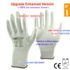 24Pieces/12 Pairs Safety Working Gloves Black Pu Nylon Cotton Glove Industrial Protective Work Gloves NMSafety Brand Supplier