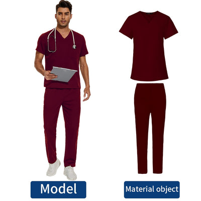 Men's Scrubs Medical Uniform Lab Set