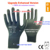 24Pieces/12 Pairs Safety Working Gloves Black Pu Nylon Cotton Glove Industrial Protective Work Gloves NMSafety Brand Supplier