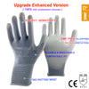 24Pieces/12 Pairs Safety Working Gloves Black Pu Nylon Cotton Glove Industrial Protective Work Gloves NMSafety Brand Supplier