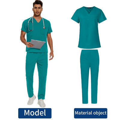 Men's Scrubs Medical Uniform Lab Set