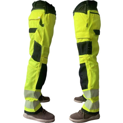 Work Pants For Men Multifunctional Work Trousers Workwear Pants With Reflective Tapes